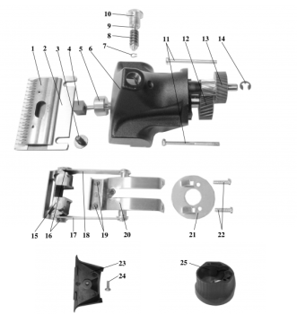 Scherkopf VIII für Kombi RS 250 / Robusta / 1400-1-TD