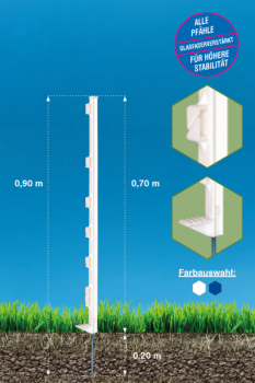 Weidezaunpfahl WZ 1000/70 K 